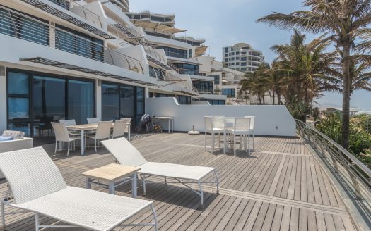 Touching the sand in one of the most exclusive beachfront positions on the Umhlanga Coast line. A beachfront property for those who demand the very best!!!