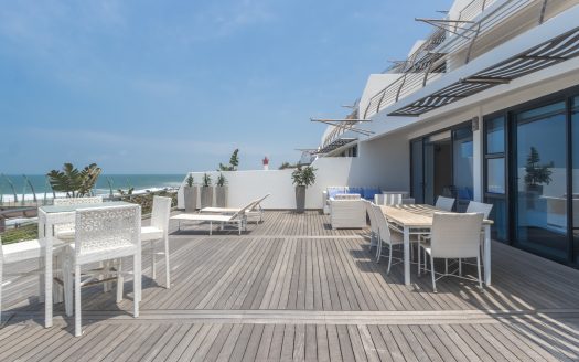 Touching the sand in one of the most exclusive beachfront positions on the Umhlanga Coast line. A beachfront property for those who demand the very best!!!