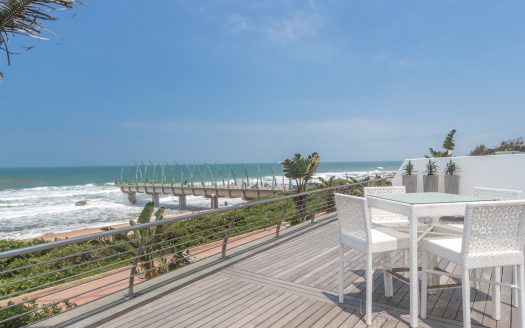 Touching the sand in one of the most exclusive beachfront positions on the Umhlanga Coast line. A beachfront property for those who demand the very best!!!