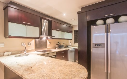 Touching the sand in one of the most exclusive beachfront properties.