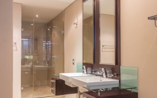 Touching the sand in one of the most exclusive beachfront properties.